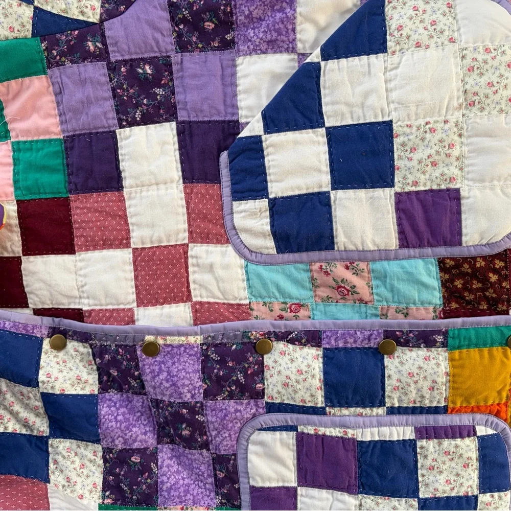 Spring Patchwork Quilted Jacket - Picture 5 of 5